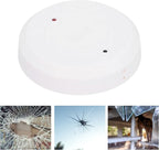 Wired Glass Break Detector Door Window Glass Break Detector Round Break in Sensor Tamper Alarm Ceiling or Wall Mount