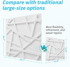 Art3d 20 Pack Decorative 3D Wall Panels, 19 Sq.Feet PVC Interior Wall Décor, 11.8"x11.8", White