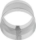 Repa Market 8" Inch Flexible Vibration And Noise Reducing Coupler - Female Fit Duct Connector – Galvanized Steel Coupling for Joining Two Male Duct Fittings – HVAC Ventilation Inline Joint