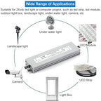 LLTOP LED Driver 100 Watts 100-264V AC to 24V DC 4.16A Power Supply Waterproof Low Voltage Transformer Ultra Thin Converter for Indoor Outdoor LED Lights