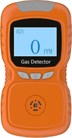 XLA Alert Clip Single Gas H2S Monitor, H2S Monitor Digital H2S Monitor, Clip-on 0~100ppm H2S Gas Detector with Voice, Vibration, Red Indicator Alarms,for Various Working environments