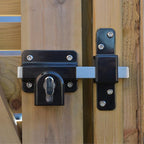 GateMate Long Throw Gate Lock, Euro Profile Gate Lock for Sheds, Gates & Garage Doors, Keyed Outside & Inside Thumb Turn, 316 Stainless Steel, for Wooden Gates & Doors Up to 2” (50mm), 5 Keys