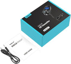 Nulaxy Bluetooth Car FM Transmitter Audio Adapter Receiver Wireless Hands-Free Car Kit W 1.44 Inch Display (F-Green)