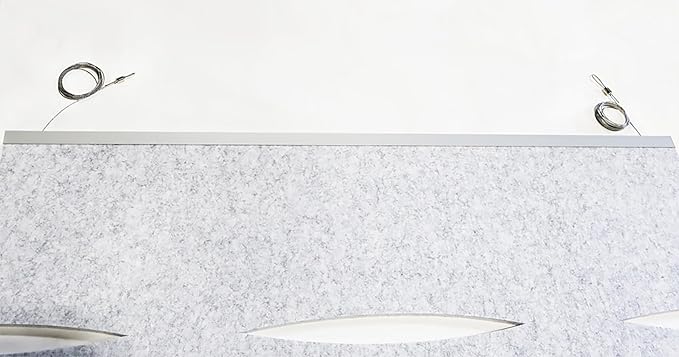 Escape Acoustic Wall Art | Matrix Design | Suspended Sound Proofing Panels | Eco-Friendly Recycled Material | 4X2 | Sky Blue