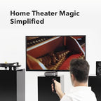 WiiM Amp Pro: Multiroom Streaming Amplifier | Compatible with Google Cast, Alexa | HDMI, Voice Control | Stream from Spotify, Amazon Music, Tidal & More - Dark Gray