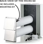 VENTS-US Micra 60 Kit – Ductless Wall Mount HRV Ventilation Fan with Included Mounting Kit Circulates Fresh Air In, Stale Air Out Reducing Heating Costs