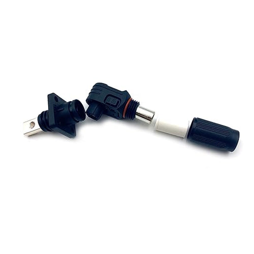 150A-200A 1500V Battery Energy Storage Connector, 35-50mm² High Current Connectors Quick Plug Terminal Black Right Angle Plug and Socket IP67 Waterproof Power Adapter Threaded Wiring