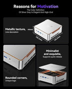 KAMRUI Hyper H2 Mini Gaming PC, in-tel Core i9-11900H (Beat i5/i7, up to 4.9GHz) 32GB RAM 1TB SSD Mini Desktop Computers, Triple 4K Display 6*USB3.2, USB-C, HDMI, DP, WiFi6, BT5.2, Gaming Home Office