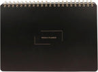 Undated Weekly Planner | 8.25” x 11.75” Work To-Do Notebook | ADHD Academic Organizer | Multi-Layout | Men and Women Planner | College Supplies | Black | Landscape Layout