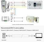 Video Intercom doorbell System,Video doorphone kit, Support 2 Way Audio,One Key Unlock for Home Apartment (1 doorbell + 1 Monitor)