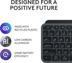 Logitech MX Keys S Wireless Keyboard, Low Profile, Fluid Precise Quiet Typing, Programmable Keys, Backlighting, Bluetooth, USB C Rechargeable, for Windows PC, Linux, Chrome, Mac - Graphite