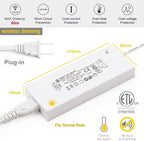 VST Under Cabinet Mini Panel Lighting 6PCS 3.94inch 12V 2.5W(Total 15W) with Wireless Dimmer Switch, Surface Mount Puck Light for Kitchen Van Truck Car Galley Downlight (Square Silver 4000K)