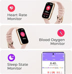 TIFOZEN Fitness Tracker for Women Men, Smart Watch Band with 24/7 Heart Rate Blood Oxygen Sleep Monitor, Calories Step Tracker Pedometer 3ATM Waterproof Activity Tracker for Android iOS, Pink