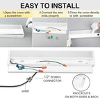 Ansen 3Packs of Under Cabinet Lights for Kitchen, 48in 26W 1720LM, Dimmable Hardwire Led Light for Closet, CRI>92, R9>90, 3 Color Temperature, 3000K/4000K/5000K(Warm White, Cool White, Daylight)