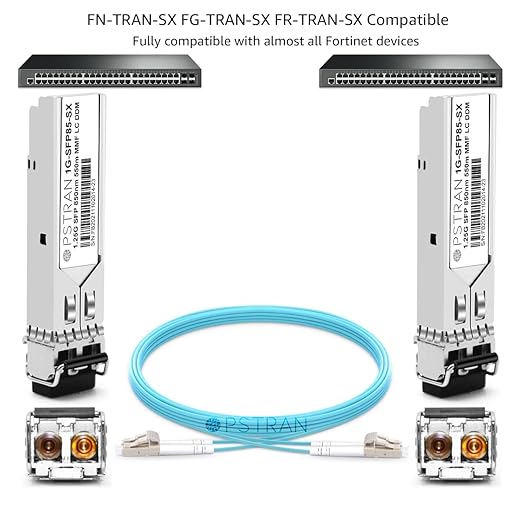 OPSTRAN 1000BASE-SX SFP Optical Transceiver Module Compatible with Cisco GLC-SX-MMD GLC-SX-MM SFP-GE-S GLC-SX-MM-RGD 850nm 550m DDM Duplex LC MMF 4pcs/Pack