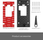 No Drill Doorbell Mount for R-ing Battery Doorbell (2024 Release) - Strong Adhesive Mounting Plate, Renter Friendly Apartment & Office Video Doorbell Holder Bracket, Easy Install Accessories Kit
