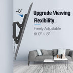 Mounting Dream TV Wall Mount for 37-70 Inch Flat Screen TV - Tilting, Low Profile Space Saving - Max VESA 600 x 400, 132lbs MD2868-LK