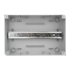 Mollom 24 Way Power Distribution Box with Bus Bars and Din Rail for Miniature Circuit Breaker MCB, Waterproof IP66.Padlock Available for Indoor and Outdoor Use