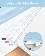 MAKEASY Binding Machine, 21-Hole, 450 Sheets, Comb Binding Machines with 1 Box Comb Bindings Spines, Comb Binder for Letter Size, A4, A5 Paper