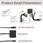 VST LED Door IR Sensor Switch-Light Turns On/Off When Door Opens/Closes for 12V LED Light,Ideal for Closet,Kitchen Cabinet, Storage Locker