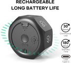 Flip Cube Pomodoro Timer - Rechargeable Visual Countdown & Count Up Stopwatch, 7 Preset Intervals, 3 Alarm Modes, Productivity Tool for ADHD, Kids, Study, Work & Kitchen (Gray)