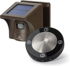 eMACROS Solar Wireless Driveway Alarm — 1/2 Mile Long Range Motion Sensor for Long Driveways, Homes & Large Properties, Outdoor Weatherproof Security Alert System, Plug‑in Receiver