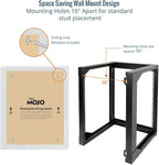 Tecmojo 12U Wall Mount Server Rack, Open Frame Network Rack for 19" Computer/AV/Data/IT/Media Equipment, 18" Depth, 16" Apart Mounting Holes, Swing Gate, Square and Tapped Holes