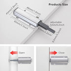 Push to Open Door Latch, 2 Pack Magnetic Push Latches, Adhesive Heavy Duty Touch Latch Hardware for Push to Open, Magnetic Door Catch for Cabinet Drawer Wardrobe Kitchen Door