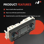 A-Premium Automatic Climate Control Module A/C & Heater Control Panel - Compatible with Hummer H2 2003 2004 2005 2006 2007 - with Rear Window Defogger, Replaces# 10399657 15105969