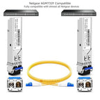 OPSTRAN 1000BASE-LX/LH SFP Optical Transceiver Module Compatible with Netgear AGM732F 1G SFP 1310nm 20km DDM Duplex LC SMF 10 Pack