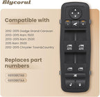 Blycorul Master Power Window Switch Driver Side with 3+9 Pins Replacement for 2012-2015 Dodge Grand Caravan，2013-2015 Ram 1500 2500,2015 Ram 3500,2012-2015 Chrysler Town&Country, Replaces 68110867AA