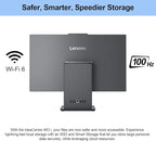 Lenovo 2024 IdeaCentre I Business All-in-One, 27" FHD Touchscreen 100Hz, i5-13420H, 16GB DDR5 RAM, 1TB SSD, Wireless Charging Base, Wireless KB & Mouse, Wi-Fi 6, Windows 11 Pro, Grey