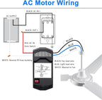 Ceiling Fan Remote Control Kit, Universal Ceiling Fan Remote Control Kit, Ceiling Fan Wall Switch UC9050T, Compatible with Hunter Hampton Bay