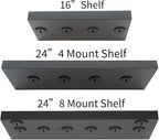 Bendy3D Solutions 16" Tonal Accessory Shelf - (Black, 16" Shelf - 4 Mounts)