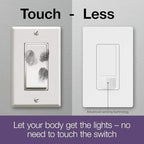 Lutron Maestro Motion Sensor Light Switch Indoor for Bathroom, Garage, Laundry Room, Closet, Occupancy Sensor Light Switch, Single-Pole, No Neutral, MS-OPS5M-IV