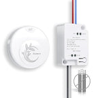 Avorecta Wireless Light Switch and Receiver Kit, Self-Powered Remote Light Switch for Adding a Light, No Wiring, No Battery, No WiFi Needed