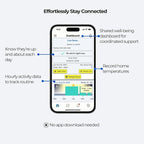 Hello Everyday Home Wellness Monitoring Sensor, Plug-in Activity Tracker, Privacy-First Daily Check-in System, Made in USA