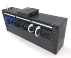 Jingchengmei 2 Pack-1U Brush Panel 19-inch Rack Mount Disassembled Cable Management Panel with Brush for Cable Entry in 19" Server Rack or Cabinet Black (BF01UAB2PC)