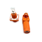 150A-200A 1500V Battery Energy Storage Connector, 35-50mm² High Current Connectors Quick Plug Terminal Orange Right Angle Plug and Socket IP67 Waterproof Power Adapter Threaded Wiring