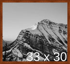 Frame It Easy 33 x 30 Russet Wood Frame (Derby)