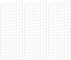 7RiversART Grid Wall Commercial Grade Gridwall Panels – Heavy Duty Grid Panel for Any Retail Display Wall Grid 2' Width x 5' Height, White (Pack of 3) Easily Portable