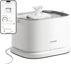 PETLIBRO Upgrade Cat Water Fountain Stainless Steel Tray, Dockstream 2 Cat Fountain Indoor, 3L/101oz Auto Cat Fountains for Drinking, App Monitoring Pet Water Fountain Dog, 5G WiFi Cat Water Dispenser