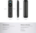 IDGPUW Replacement Remote Control for Fire Smart TV, Backlit Buttons, Remote Finder, Compatible with Insignia, Toshiba, Amazon Fire Smart TVs