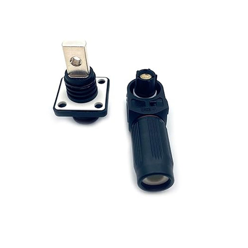 350A-450A 1500V Battery Energy Storage Connector, 120-185mm² High Current Connectors Quick Plug Terminal Black Right Angle Plug and Socket IP67 Waterproof Power Adapter Threaded Wiring