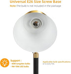 Starstrips Desk Lamp with Dual USB Charging Port, Heavy Duty Metal Task Light, 340 Degree Swivel Arms, Easy Assembly with Cord Guide, Reading Lamp for Home Office, Black & Gold (Bulb Not Included)