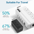 Upgraded 2000W 220V to 110V Voltage Converter US to Europe Travel Adapter for Hair Dryers with Fast Charging International Travel Adapter