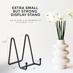 TR-LIFE 3 Pack 4.5 Inch Plate Stands for Display - Easel Holder Stand for Picture Frame, Decorative Platter, Book, Photo