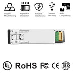 OPSTRAN 10GBASE-SR SFP+ Optical Transceiver Module Compatible with HPE BladeSystem 455883-B21 850nm 300m DDM Duplex LC MMF