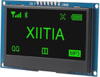XIITIA 2pcs 2.42 inch 128x64 OLED LCD Display Module SSD1309 7 Pin SPI/IIC I2C Serial Interface for Arduino UNO R3 (Green Light)