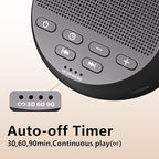 Portable Rechargeable Sound Machine White Noise Machine with 30 Soothing Sounds for Baby Kids Adults 32-Level Vol 4 Timer Brown Noise Sleep Sound Machine for Travel Office Privacy Home